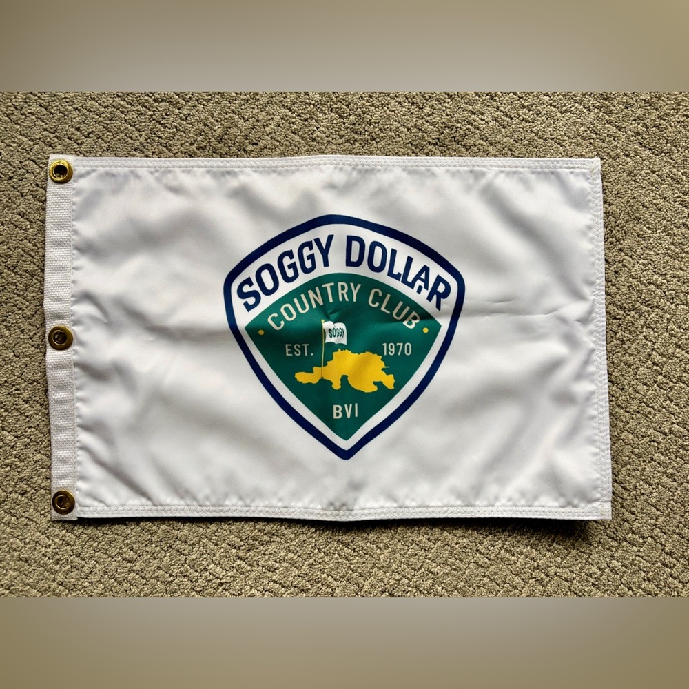 Soggy Dollar Country Club Flag - straight from the Soggy Dollar Beach Bar